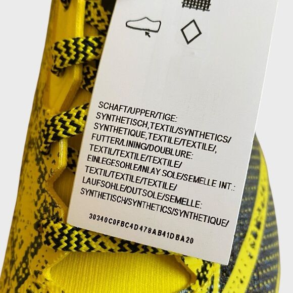 NEW Adidas Adizero Electric II Exotic Speed Football Cleats Men's Sz 8.5 Yellow - Picture 15 of 15